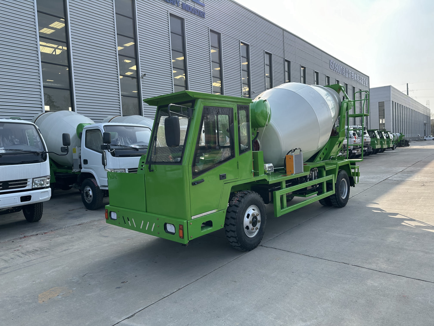 Mining Safety Concrete Mixer Truck real photo 3