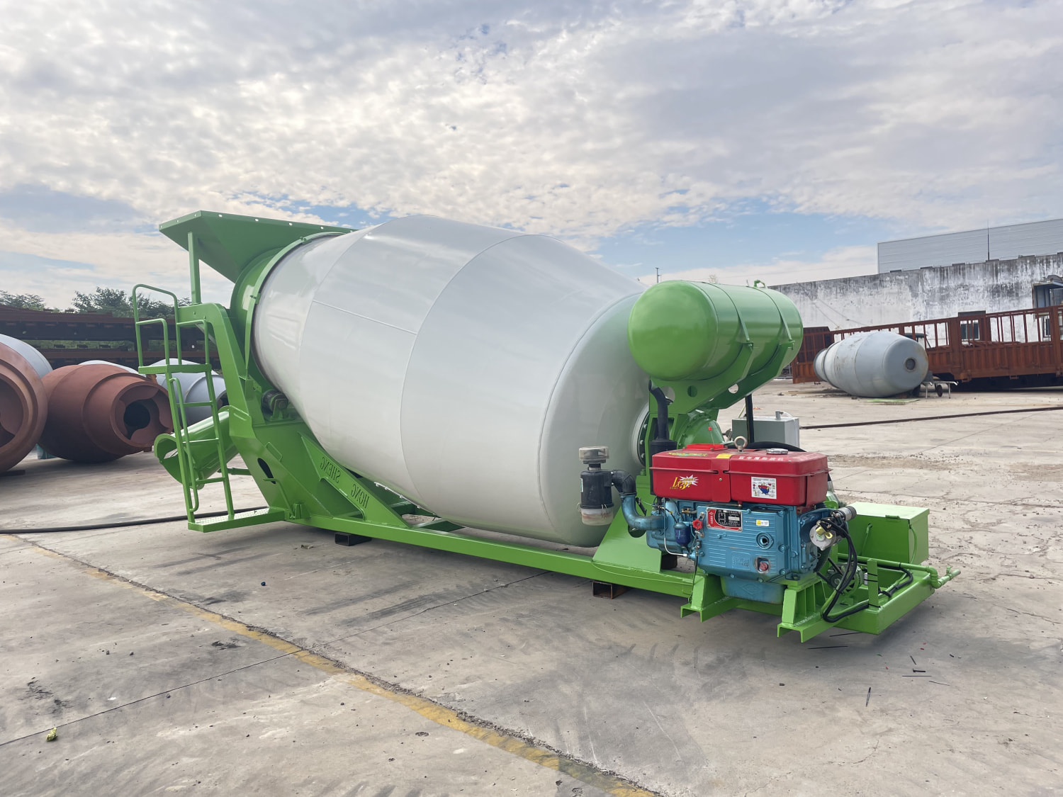 Concrete Mixer Upper Installation real photo 2