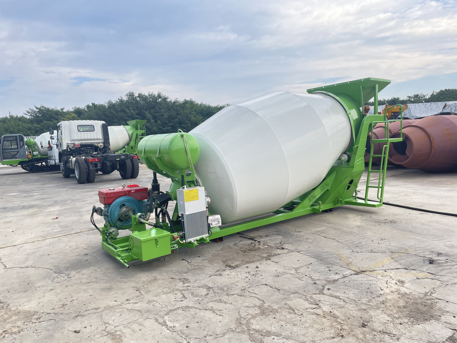 Concrete Mixer Upper Installation real photo 3