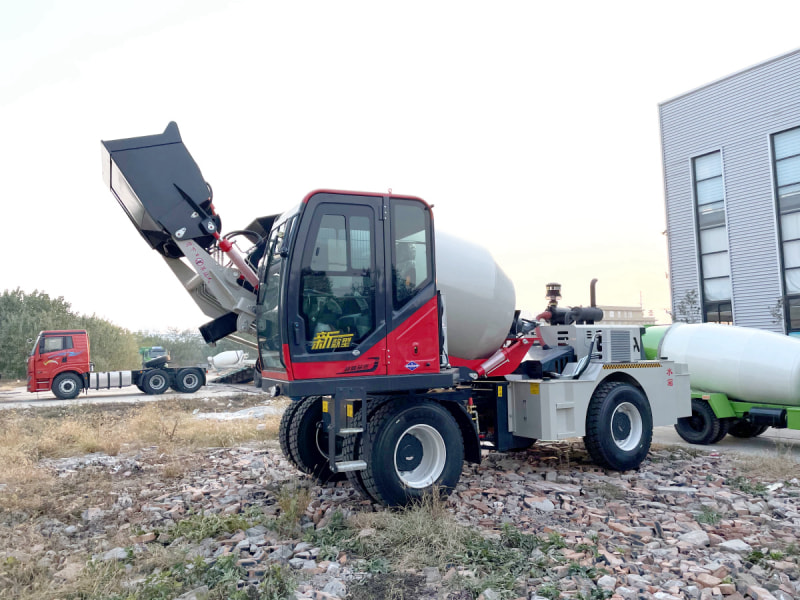 JL5500 Front-Cab Self-Loading Concrete Mixer real photo 2