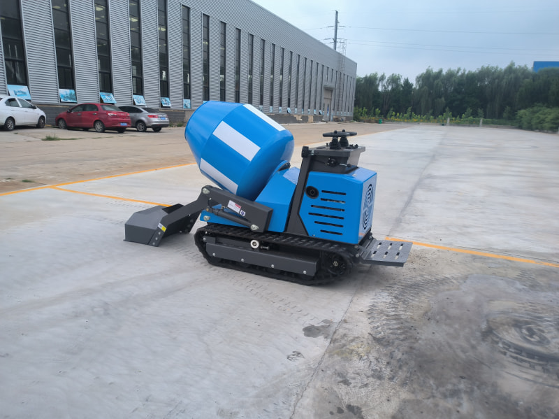 Compact Crawler Self-Loading Concrete Mixer real photo 3